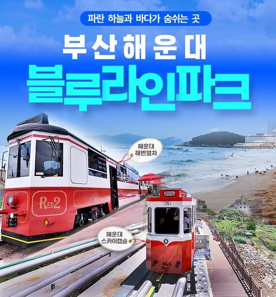 해운대블루라인파크 해변열차/캡슐 탑승