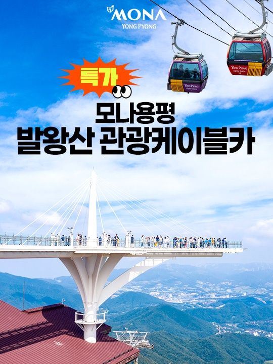[특가/평창] 모나용평 발왕산 관광케이블카