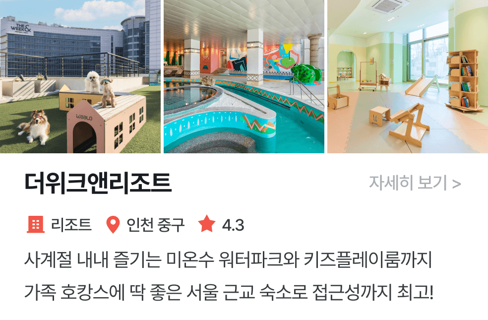 놀이연구소 | 더위크앤리조트
