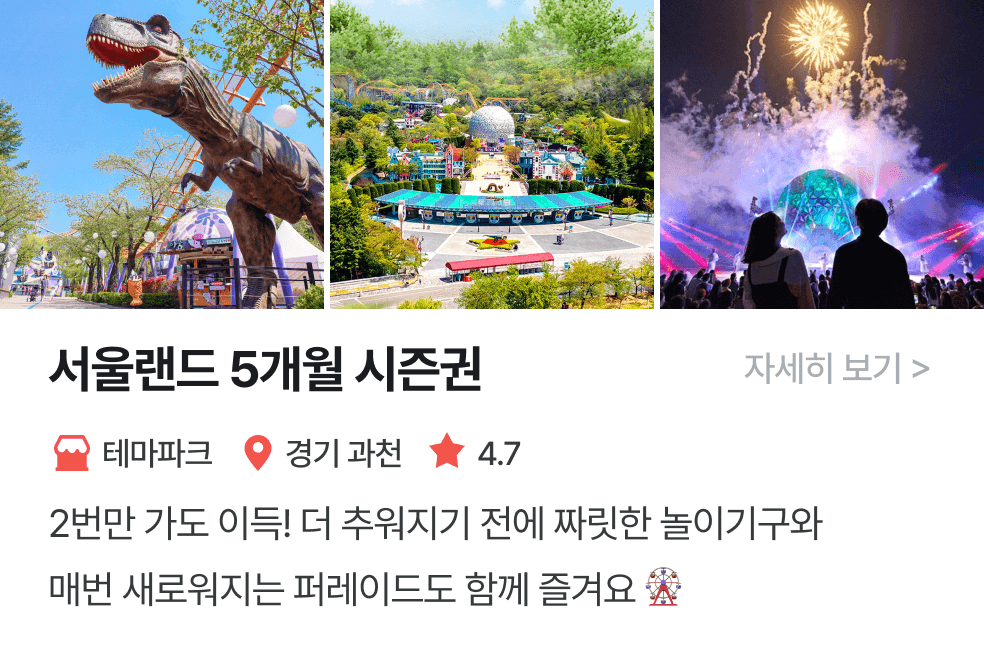 놀이연구소 | 서울랜드5개월시즌권